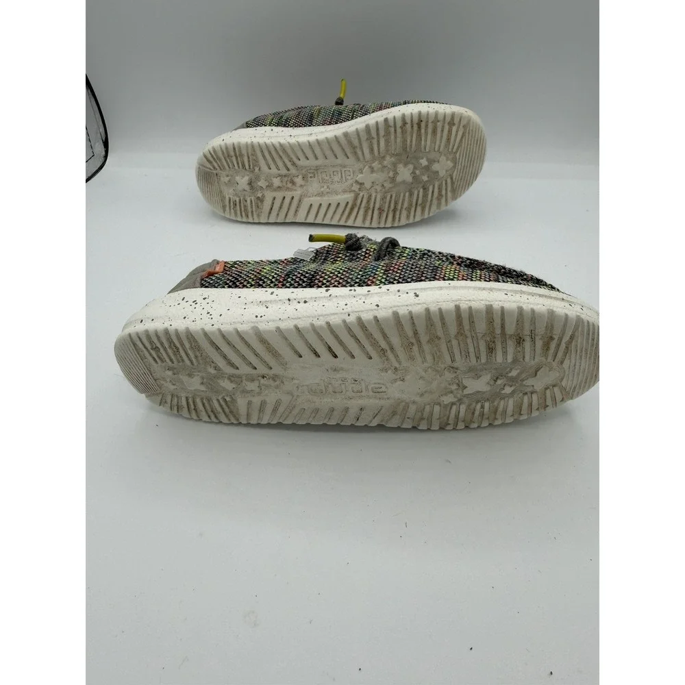 Hey Dude Youth/Kids Wendy  Peacock Pink Loafers Size 12